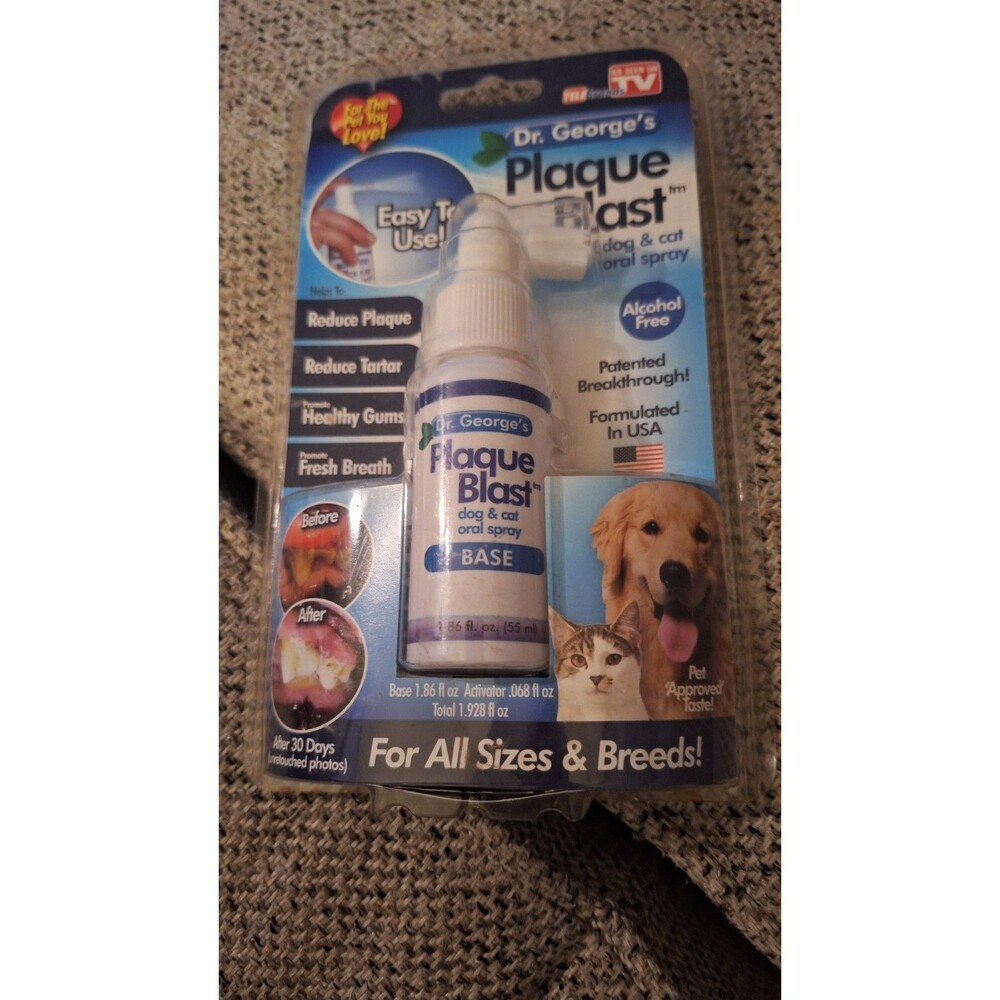 Dr. George's Plaque Blast Dog & Cat‎ Oral Spray Fresh Breath USA - As Seen On TV